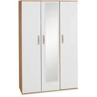 Regal 3 Door Wardrobe and Mirror Beech And Wenge