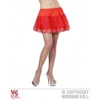 Red Teardrop Lace Petticoat for 50s Fancy Dress