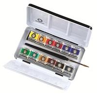 rembrandt artists metal basic paint set 12x12 pans watercolour set