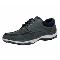 red tape mens nutley nubuck leather casual deck boat shoes navy