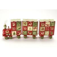 Red Advent Train & Carriages Advent Calendar