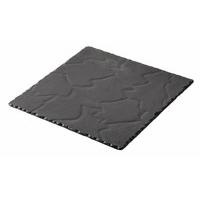 Revol DP930 Basalt Square Plate, Black (Pack of 6)