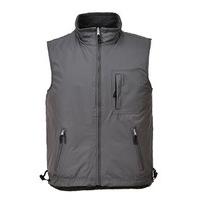 Reversible Bodywarmer Gilet Waistcoat Jacket Fleece Work Outdoors Fishing S418 [XXL] [Grey]