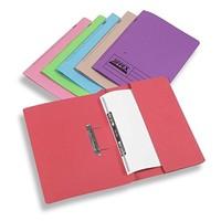 Rexel Jiffex Foolscap Tranfer File Orange - With Pocket (Pack of 25)