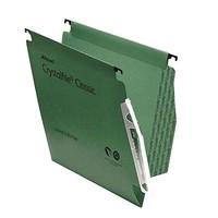 Rexel Crystalfile Classic Lateral 330 Suspension Files 150 Sheet Capacity Green (50 Pack)