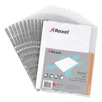 Rexel A4 Nyrex Reinforced Pocket (Pack of 25)