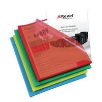 Rexel Cut Flush Folders A4 Assorted Colours (100 Pack)
