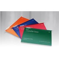 Rexel Crystalfile Classic Suspension Files Foolscap 150 Sheet Capacity - Pack of 50, Green