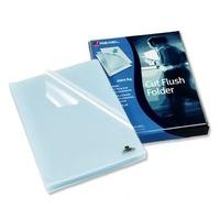 rexel cut flush folders a4 clear 100 pack