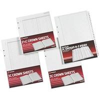 Rexel Twinlock Crown 3C Refill Sheets Treble Cash (Pack of 100 Sheets)