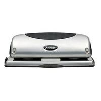 Rexel Precision P425 4 Hole Punch Black/Silver 25 Sheet Capacity and Paper Alignment Indicator