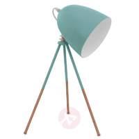 Retro table lamp Dundee in mint green