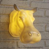 retro hippo wall light