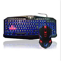 Red Alert Game Keyboard Mouse Suit Luminous Keyboard Or Suit