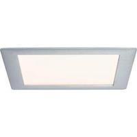 Recessed panel Premium Line 15 W LED brushed aluminium Warm white, square, 1 pc. set 1x15 W, 15 VA, 350mA, incl. bulb