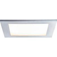 recessed panel premium line ip44 11 w led brushed aluminium warm white ...