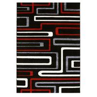 Red Geometric Print Rug Havana - 110 cm x 160 cm