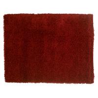 Red Plain Shaggy Rug Petersberg 200X290