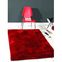 red swirl shaggy rug corfu 60x230