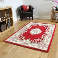 Red Traditional Wool Rug Imperial Medium