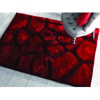 Red Pebbles Shaggy Rug Kiev 160X230