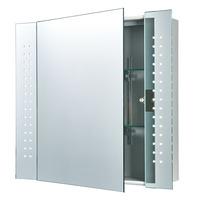 Revelo 2 x 2W LED Bathroom Cabinet IR Mirror With Shaver Socket IP44 300LM - 85573