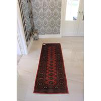 red pakistan mori oriental runner rug