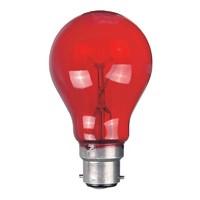 red gls lightbulb 240v 25w bc