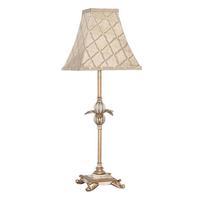 Resin Table Lamp, Gold/Cream