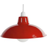 retro kitchen light shade 30cm dia red