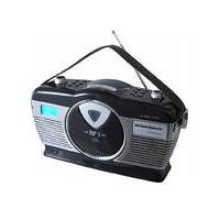 retro portable cd mp3 black radio