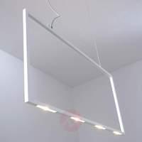 Rectangular Kona LED pendant light, 80cm long