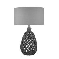 RES4224/X Reseda Table Lamp With Natural Linen Shade