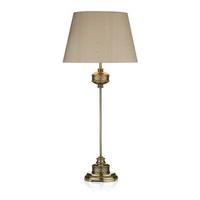 REL4163 Relic Bronze Table Lamp With Silk Shade