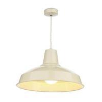 REC0133 Reclamation 1 Light Ceiling Pendant in Cream