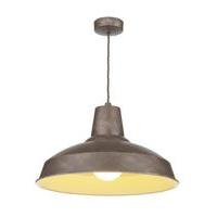 REC0163 Reclamation 1 Light Ceiling Pendant in Weathered Bronze
