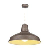 rec0163 reclamation 1 light ceiling pendant in weathered bronze