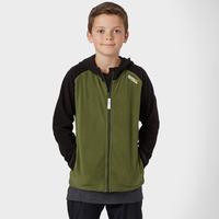 regatta boys upflow hooded fleece green