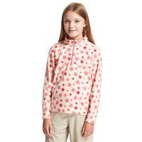 regatta girls lovely jubblie half zip fleece white