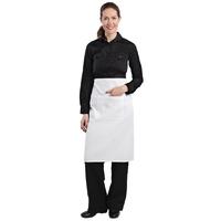 regular bistro apron white