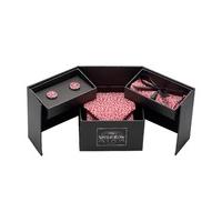 Red White Silk Tie Hanky Cufflink Gift Set - Savile Row