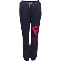 reebok girls essential fleece cuffed sweat pants blue ink