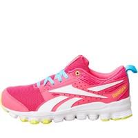 Reebok Junior Hexaffect Sport Trainers Rose Rage/Crisp Blue/Hero Yellow/White