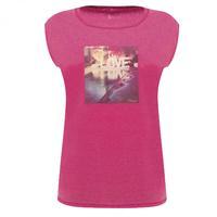 restful t shirt electric pink