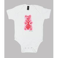 red gummy bear. pajamas baby white