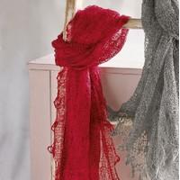 red orenburg russian shawl