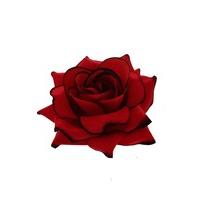 Red Rose Hair Clip