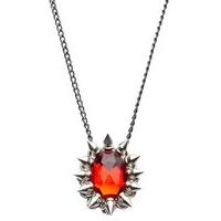 red spike pendant