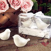 Recipient Gifts - Love Birds Salt and Pepper Shakers Wedding Favors with lovely charm