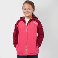 regatta girls upflow hooded fleece pink